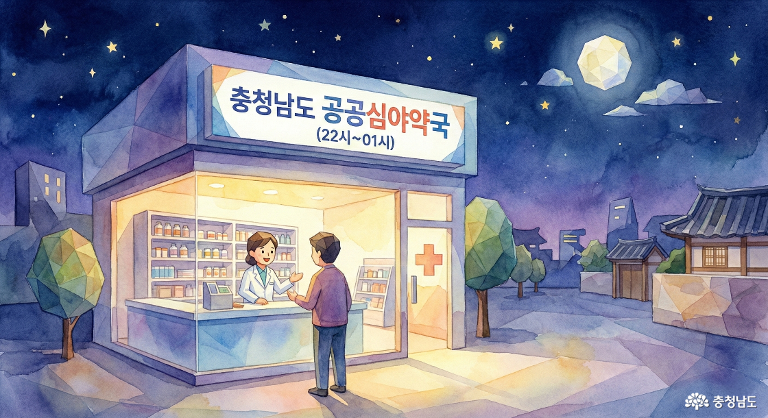  밤 10시부터 새벽 1시까지 문 여는 '충청남도 공공심야약국’  우리 동네는 어디?