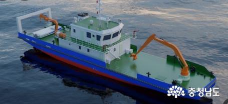 해양쓰레기 전용수거선 조감도