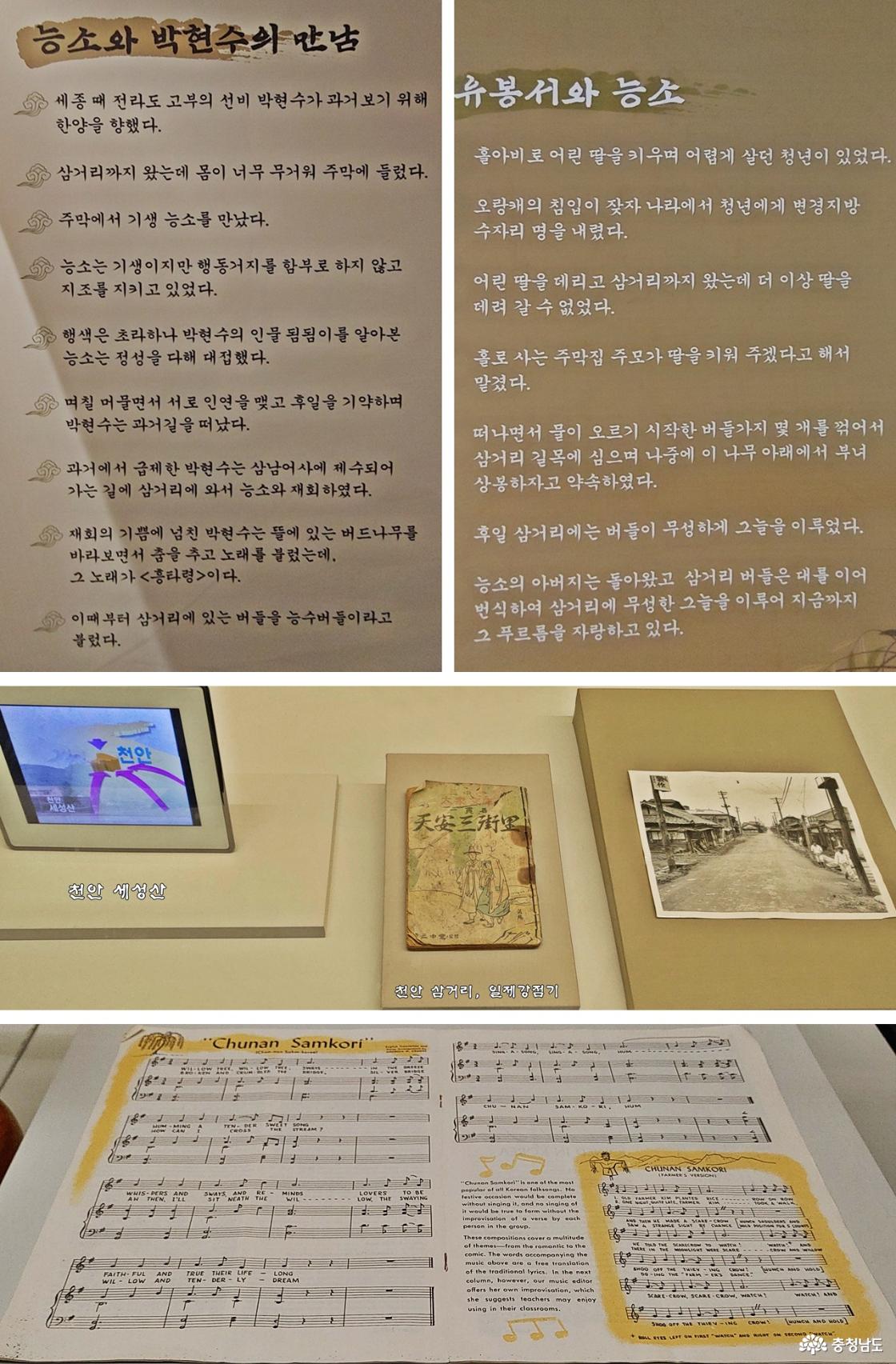 유능소와 능소, 박현수의 관계 / 일제강점기 천안삼거리 / 천안삼거리 악보