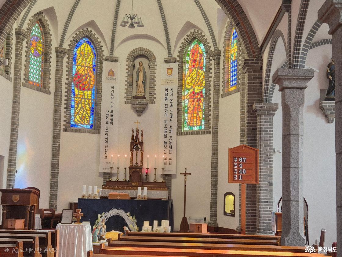 성당 내부입니다.