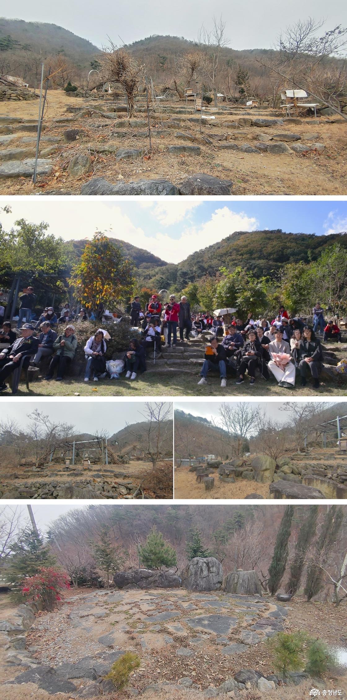 윤동주 문학산촌' 야외공연장 4곳의 겨울 풍경 / 따뜻한 봄날, 야외공연장을 가득 메운 사람들(사진 출처: 윤동주 문학촌장 )