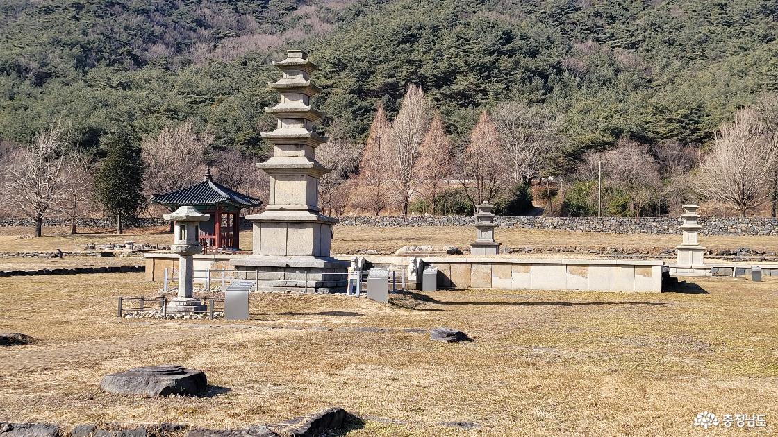 천년고찰 보령 성주사지 가람 배치 전경. 