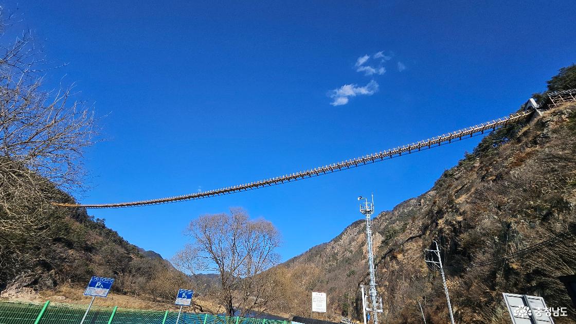 충남 금산군 가볼만 한 곳, 가슴이 탁 트이는 풍경의 월영산 출렁다리(스릴은 공짜)