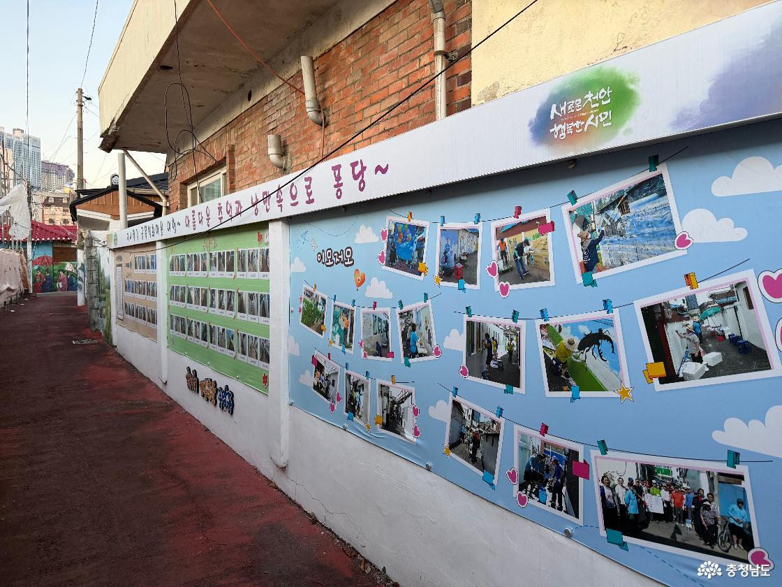 미나릿길 골목벽화 안내판