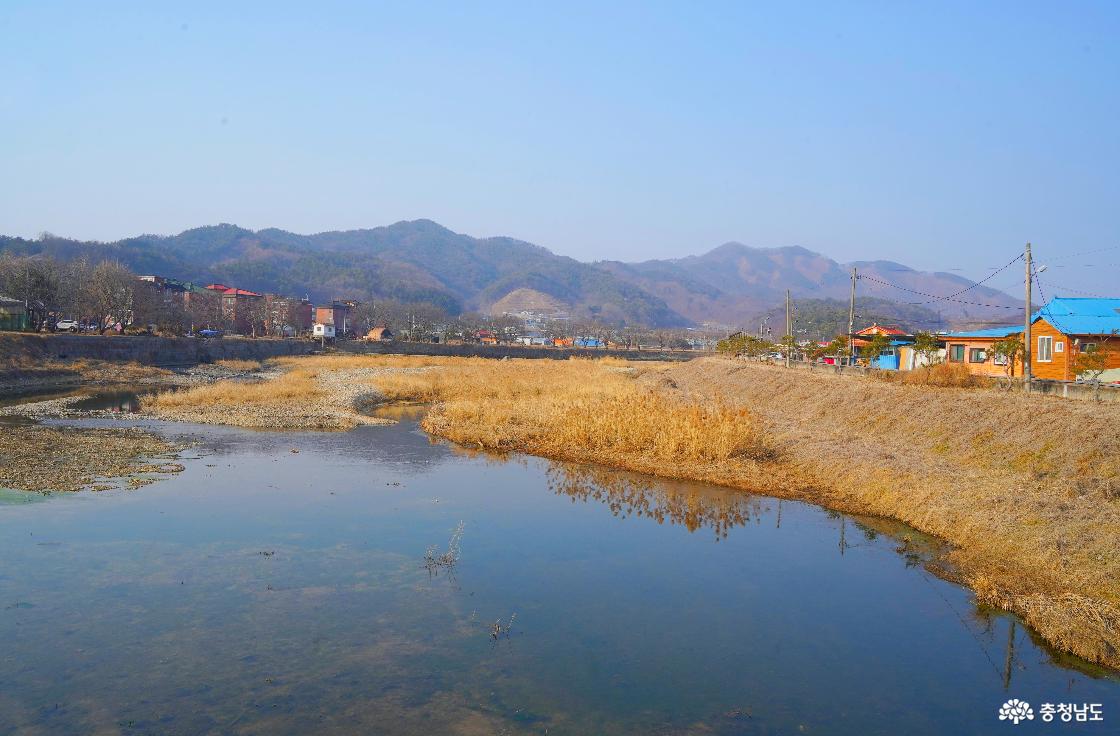 유구교에서 바라본 유구천 상류 