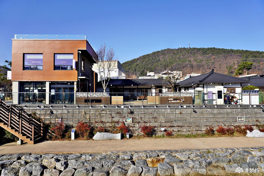 공주 제민천 천변 풍경