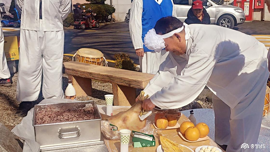 도곡리 마을 노인회장님 풍년기원 +
