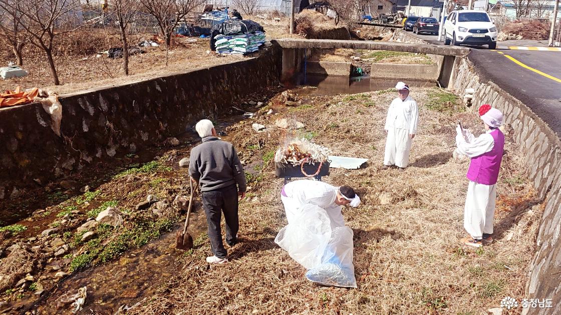 소박한 달집태우기