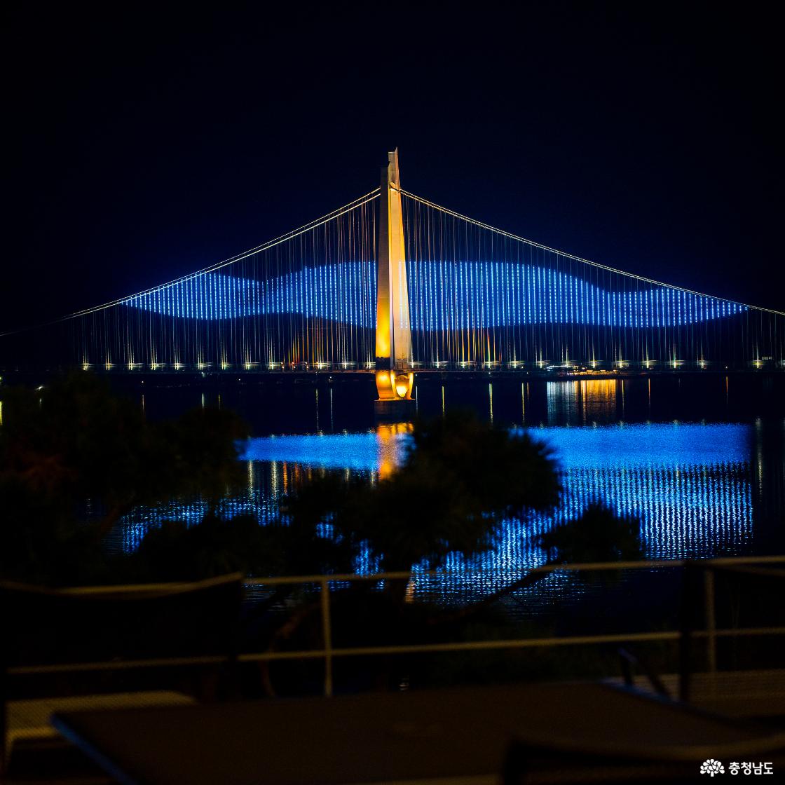 탑정호출렁다리 미디어파사드