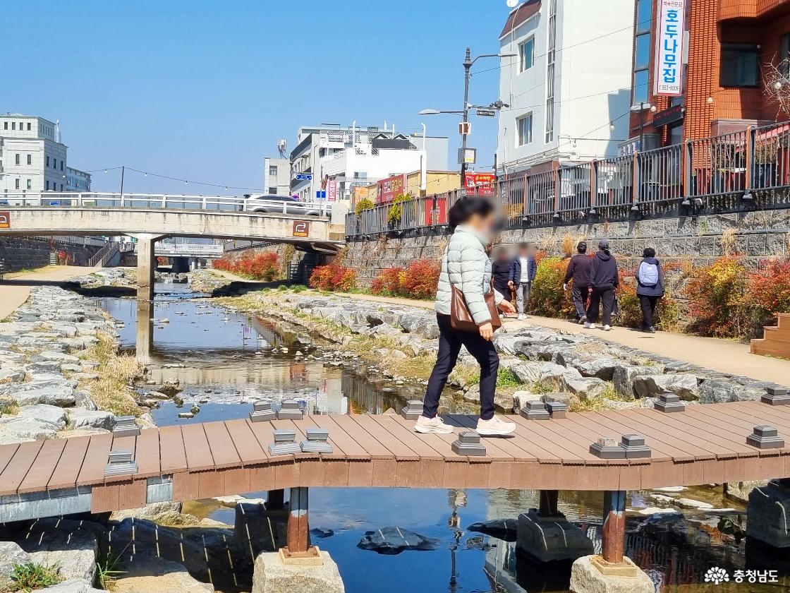 공주 원도심 제민천 산책로