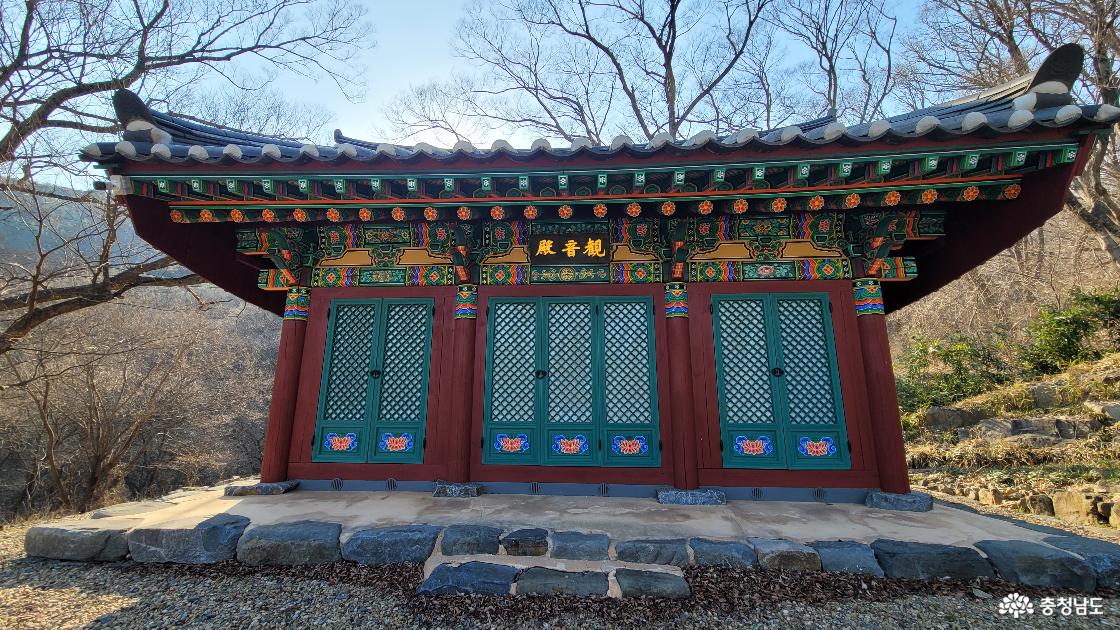 전통사찰 청양 정혜사 관음전.