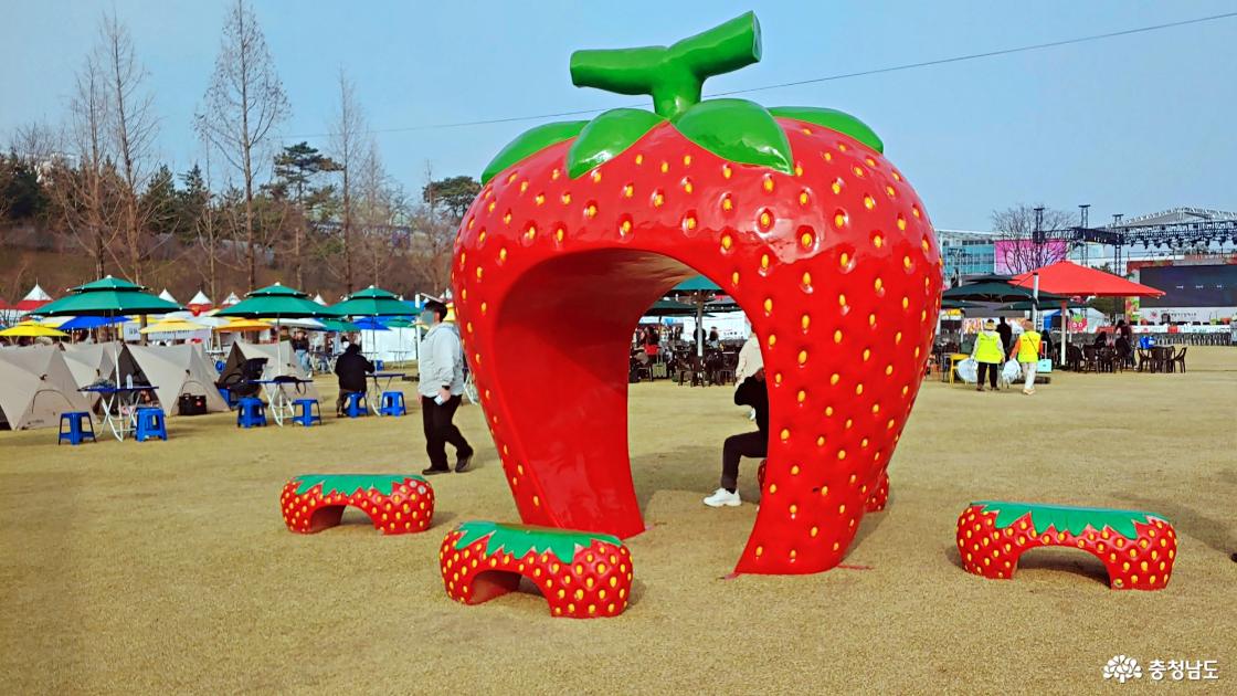  논산딸기축제 딸기포토존