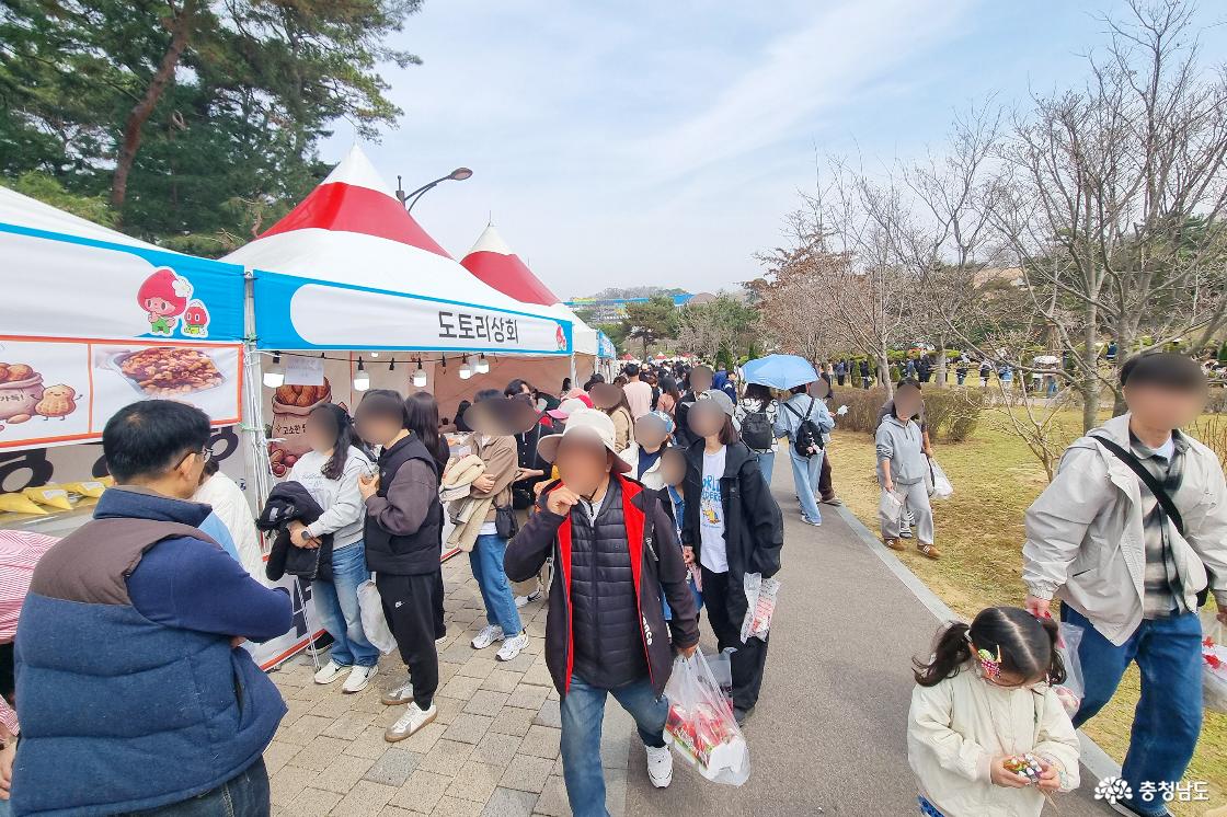 딸기축제장을 방문해준 수많은 사람들