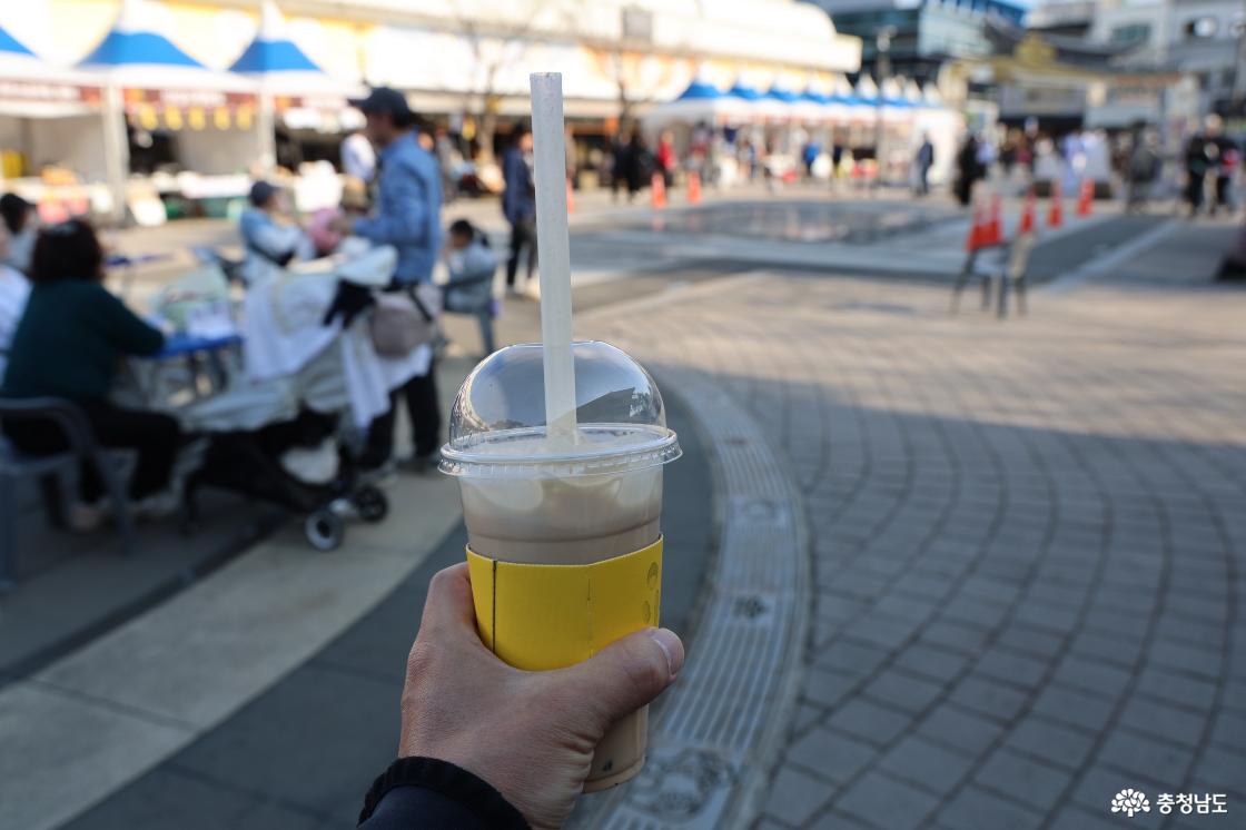 공주 인절미 축제의 현장