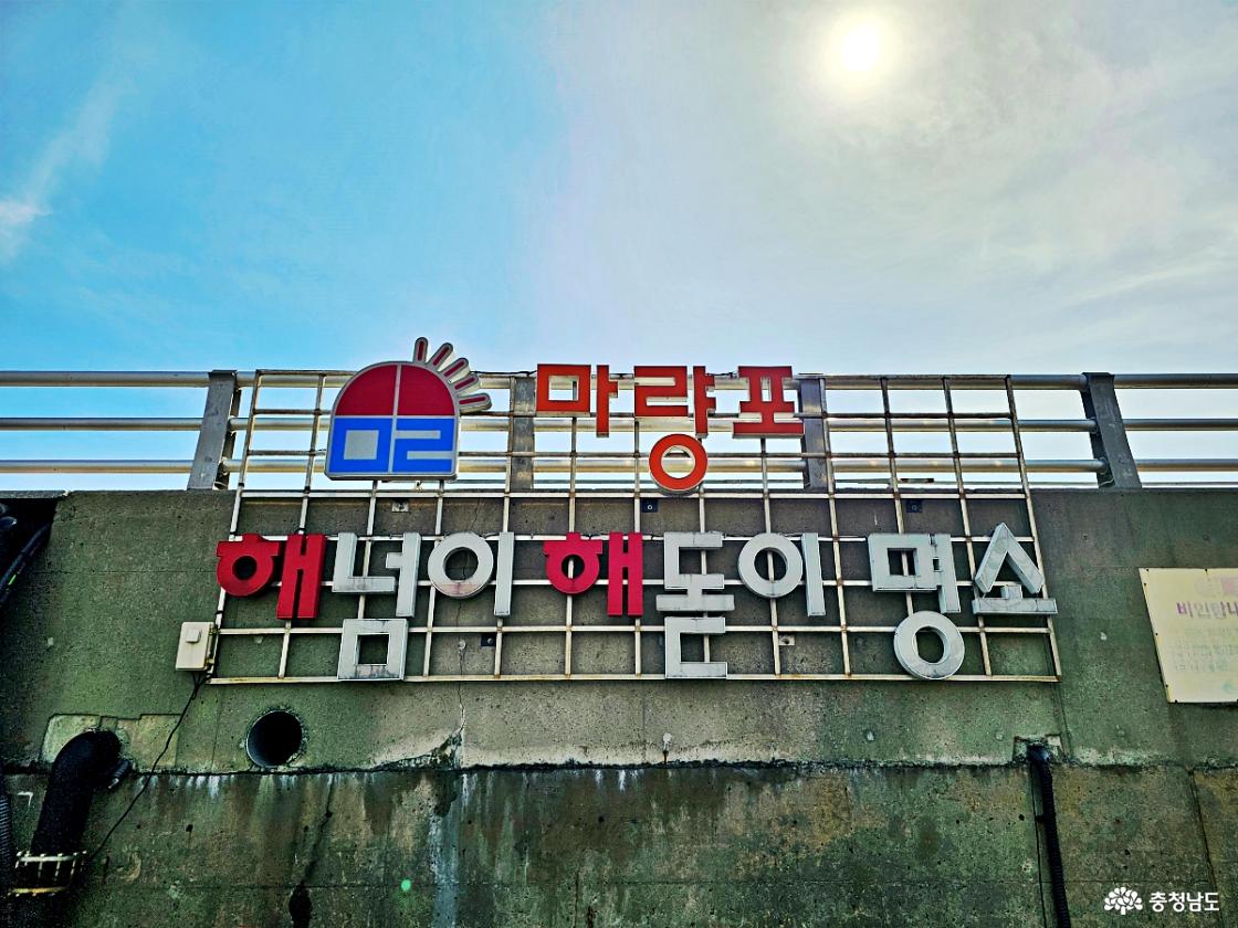마량포 안내문구