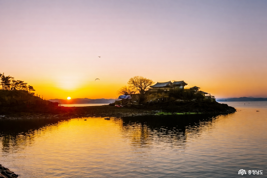 낙조가 아름다운 간월암