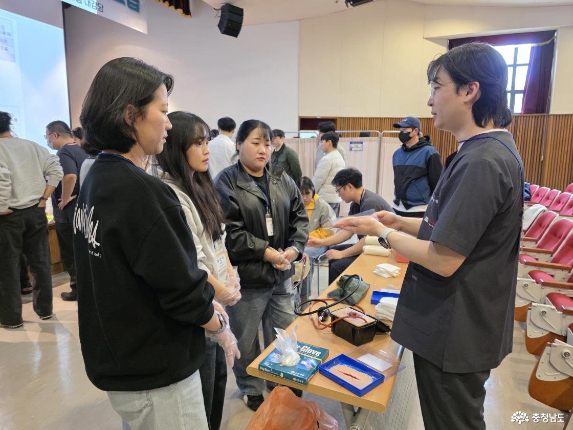 단국대병원 교육 사진(지난해 3월)