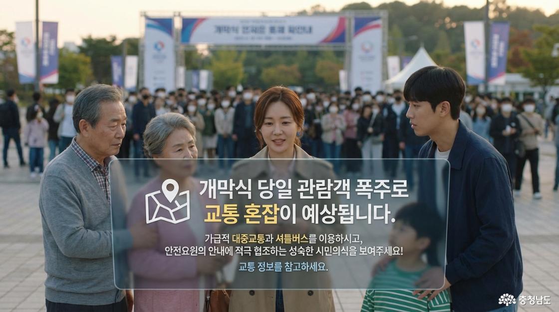 패널의 중앙에 가장 크고 굵은 글씨로 다음 메시지가 적혀 있습니다.