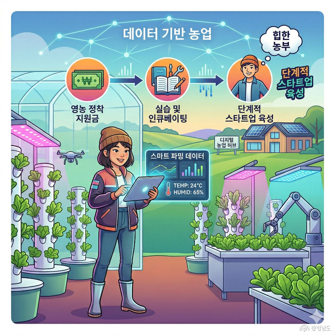 영농 정착 지원금 > 실습 및 인큐베이팅 > 단계적 스타트업 육성