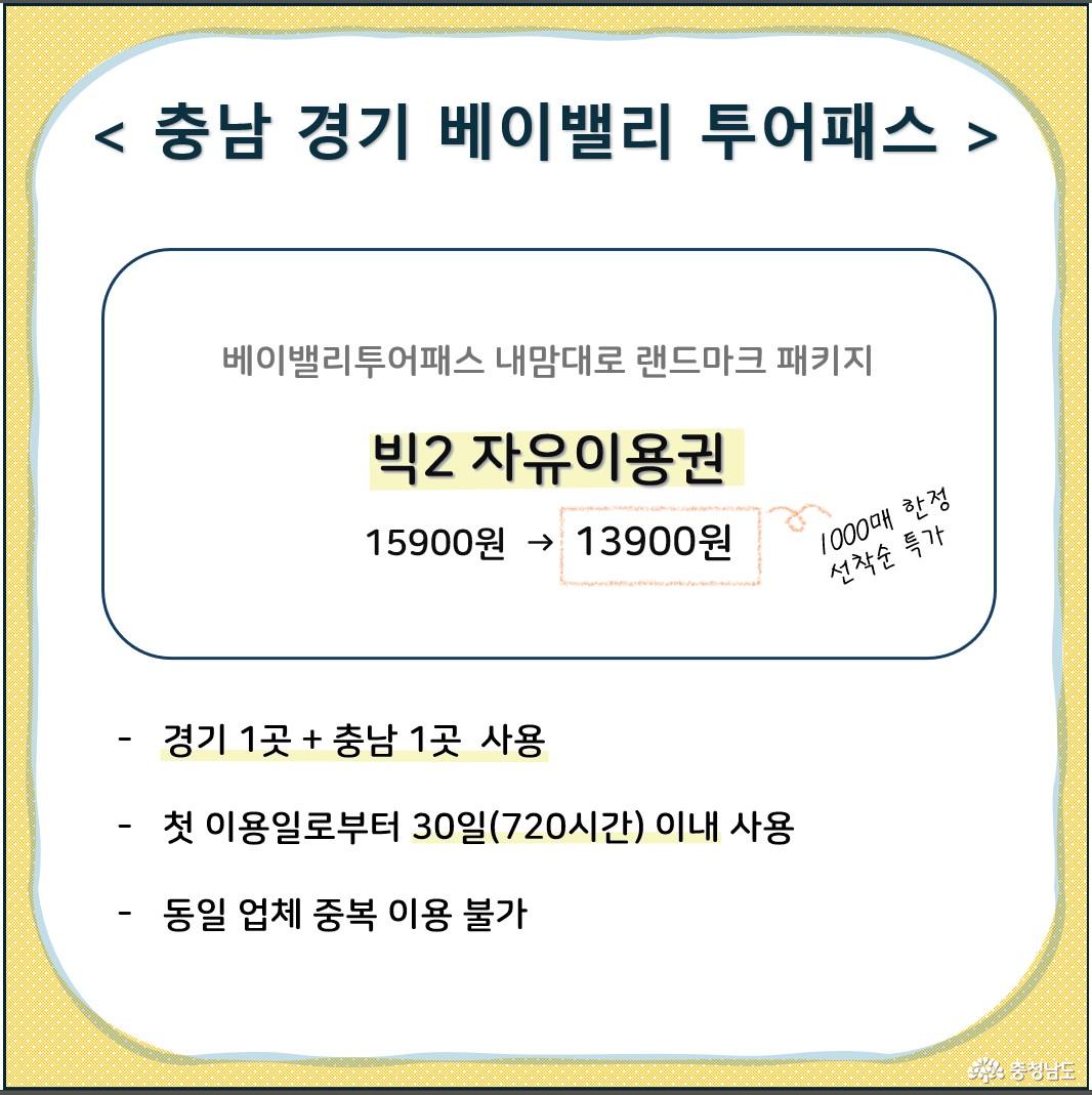 충남 경기 베이밸리 투어패스
