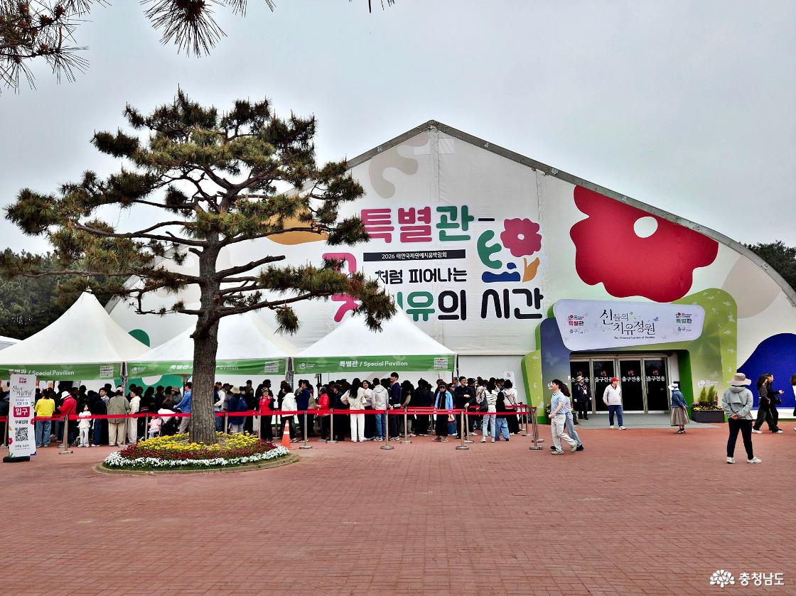 긴 줄이 늘어선 특별관