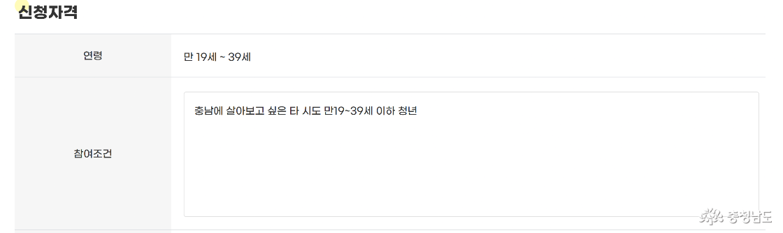 충남형 청년 한달살이 프로그램