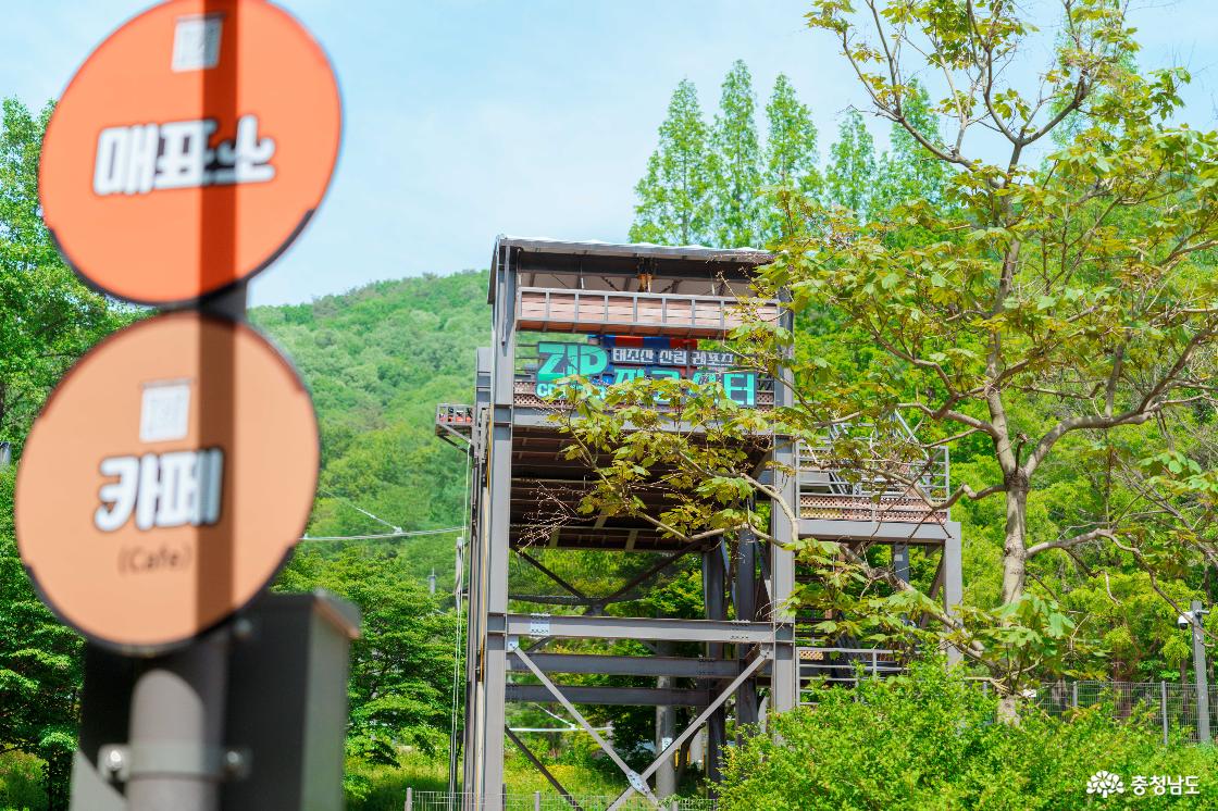 태조산산림레포츠단지 전경