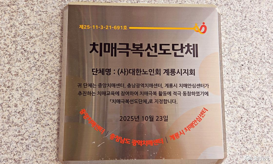 치매극복 선도단체 