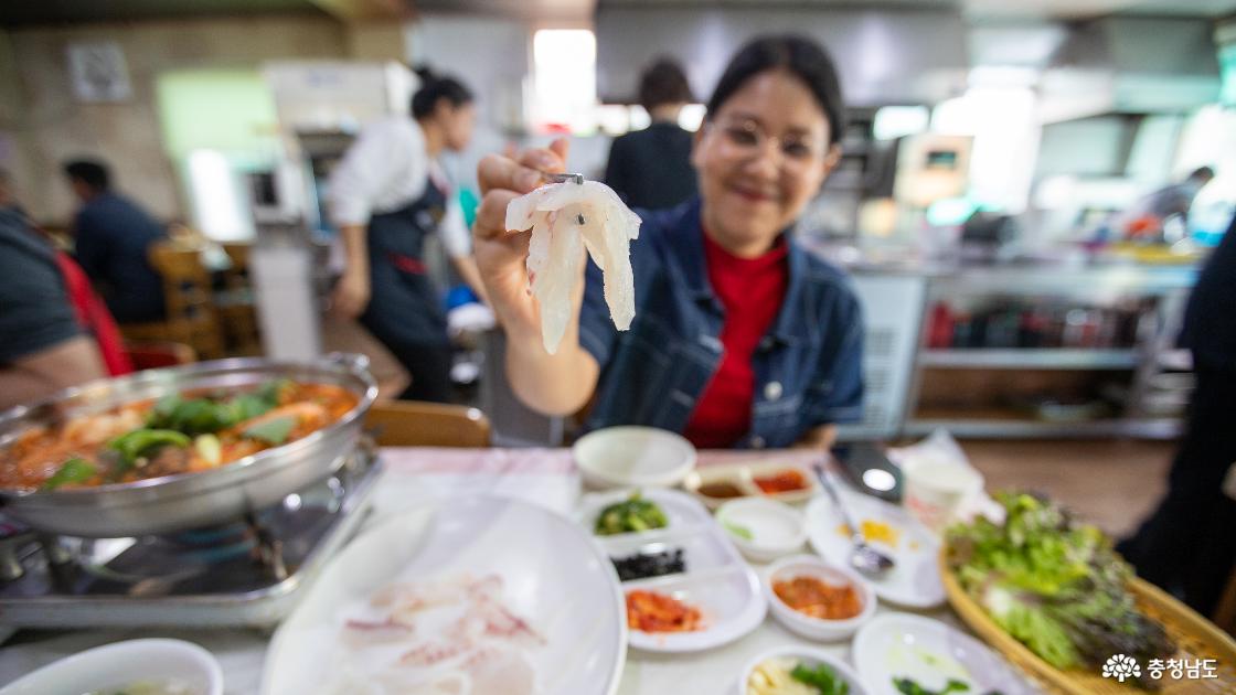 대천항 점심 식사