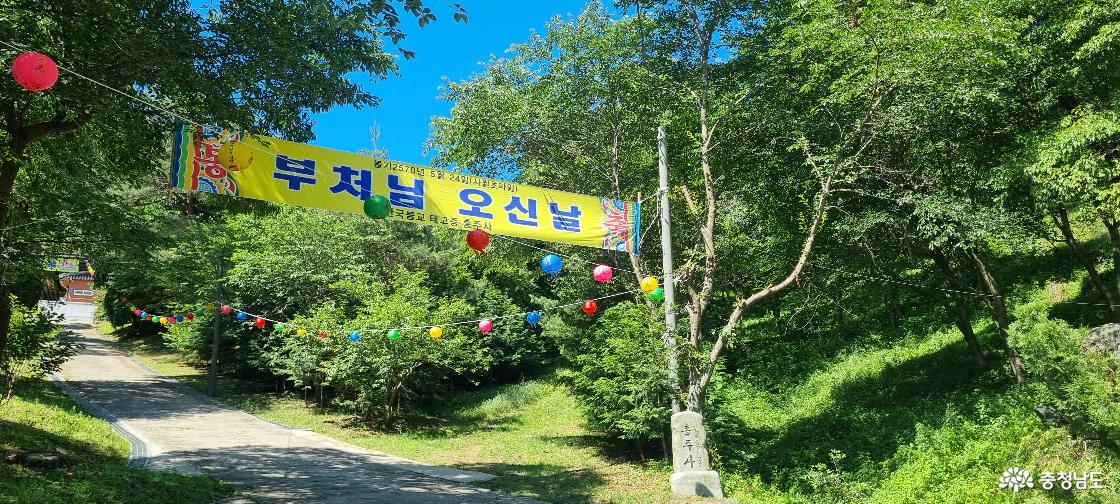 고즈넉한 느낌의 홍주사 입구