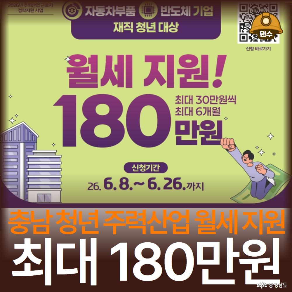 충남&nbsp;청년&nbsp;주력산업&nbsp;재직자&nbsp;월세&nbsp;지원금&nbsp;