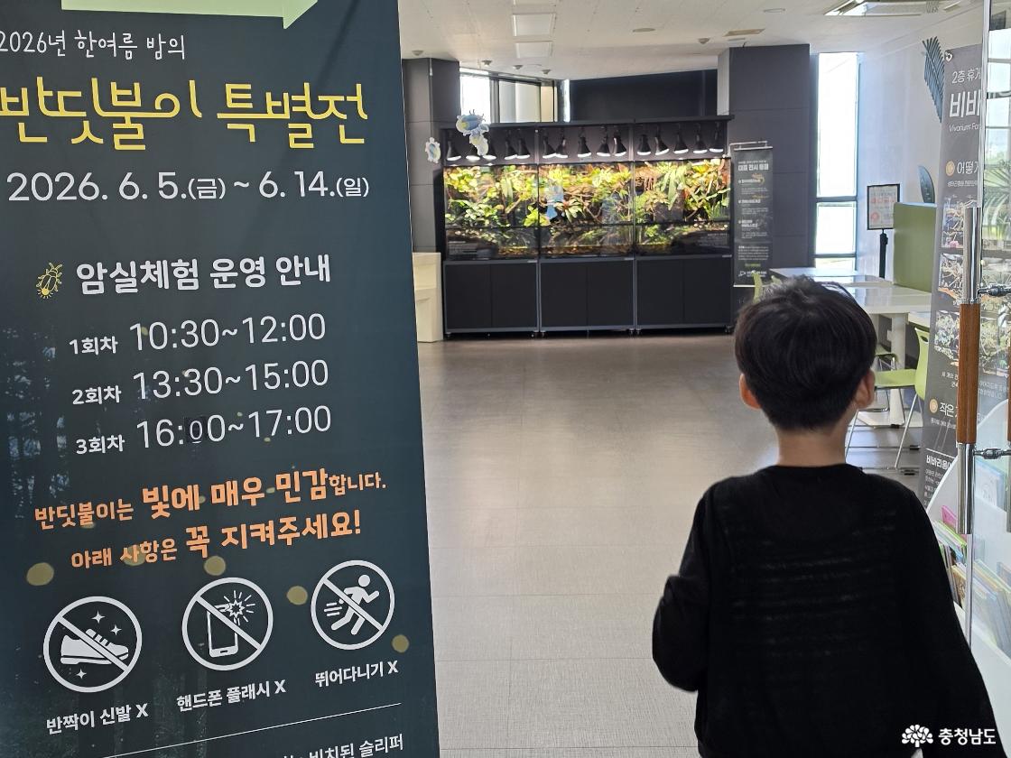 아산 생태곤충원 반딧불이 특별전 암실체험 운영 안내