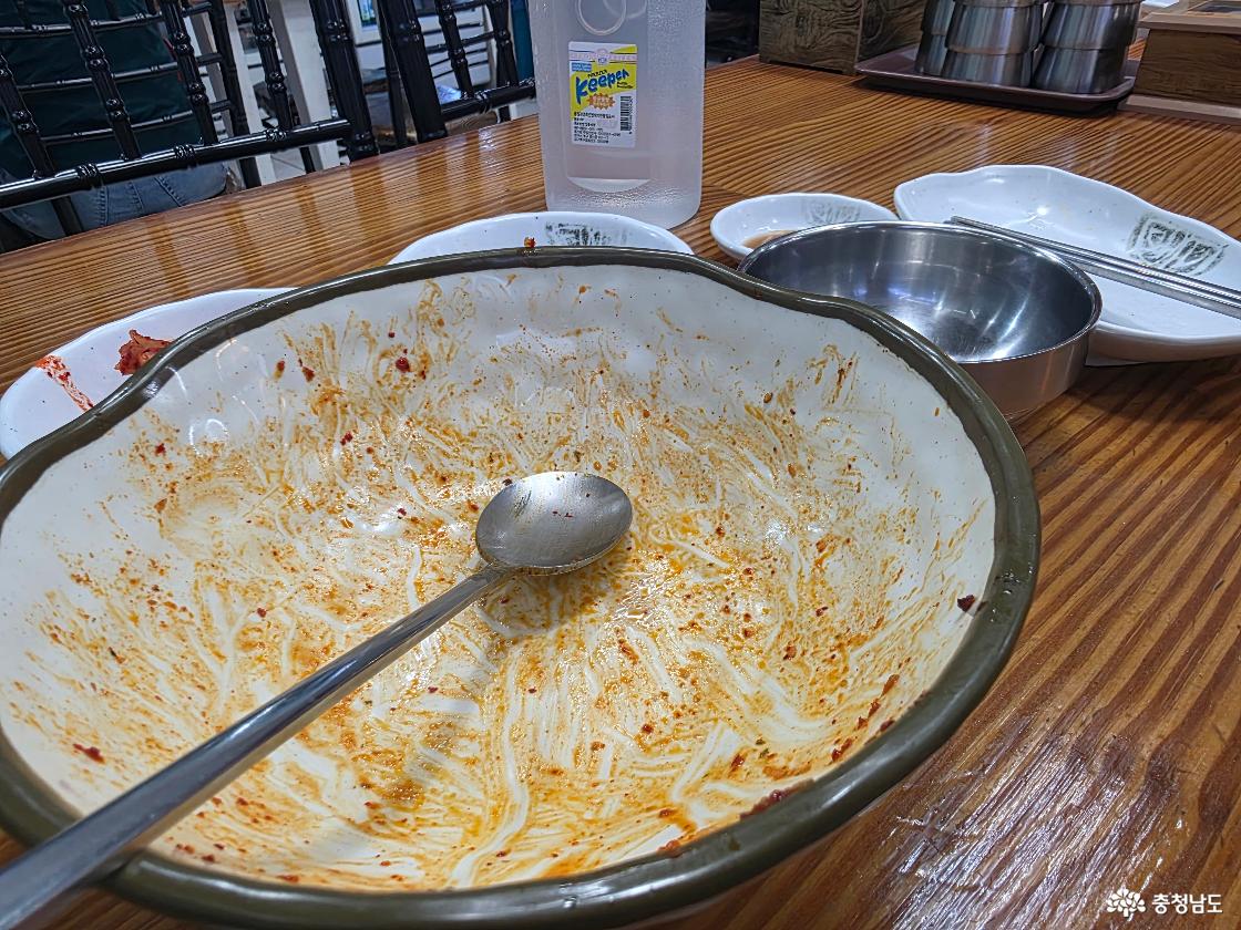 깔끔하게 비울 수 있었던 맛있는 식사였다