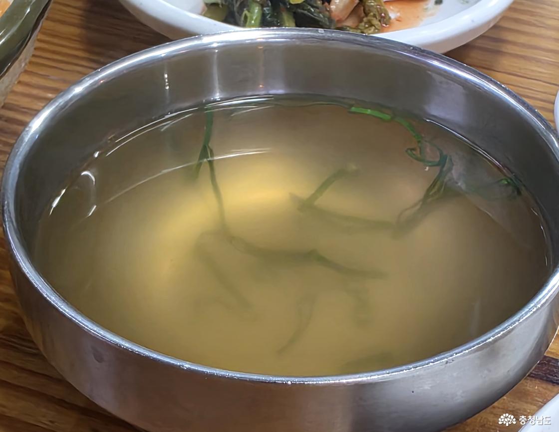 낙지덮밥과 함께 먹기 좋은 장국