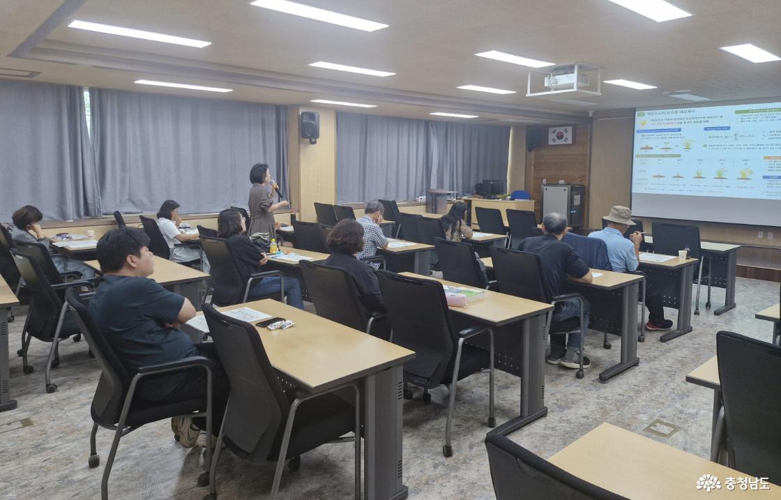 정예 농업인 육성 자격증 교육(22일 교육 모습)