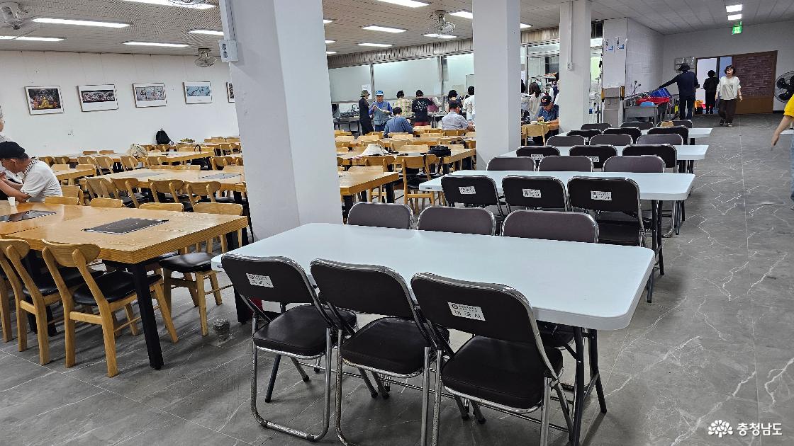 마곡사 내 식사공간