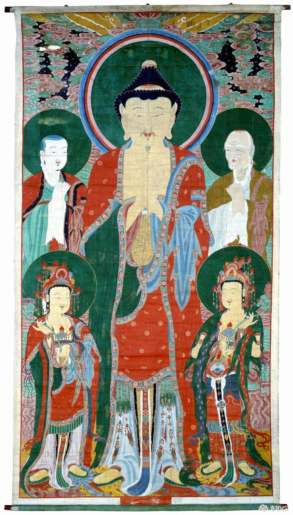 천년고찰 충남 예산군 대련사 비로자나불 괘불도。＜국가유산청 제공＞