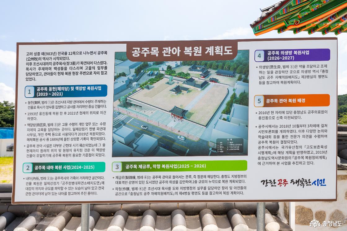 3 공주목 관아 복원 계획도