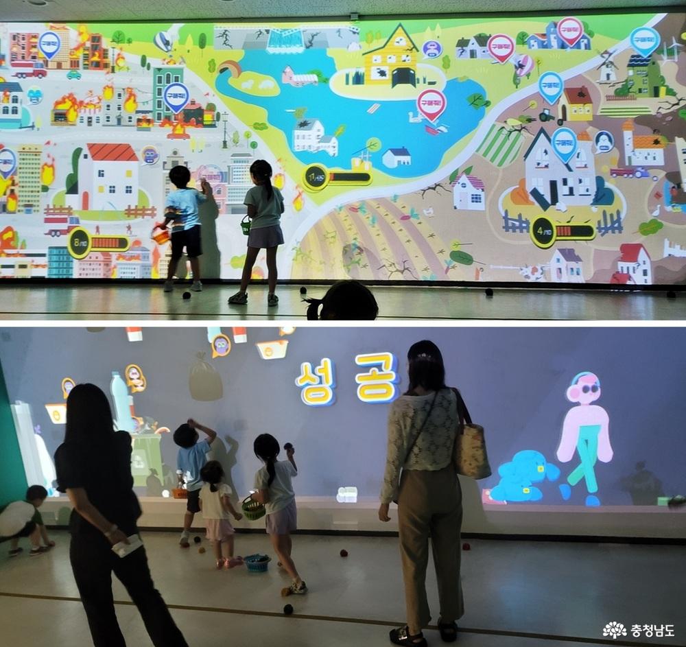 위험에 처한 상황 / 쓰레기 더미에 갇힌 캐릭터 구하기 