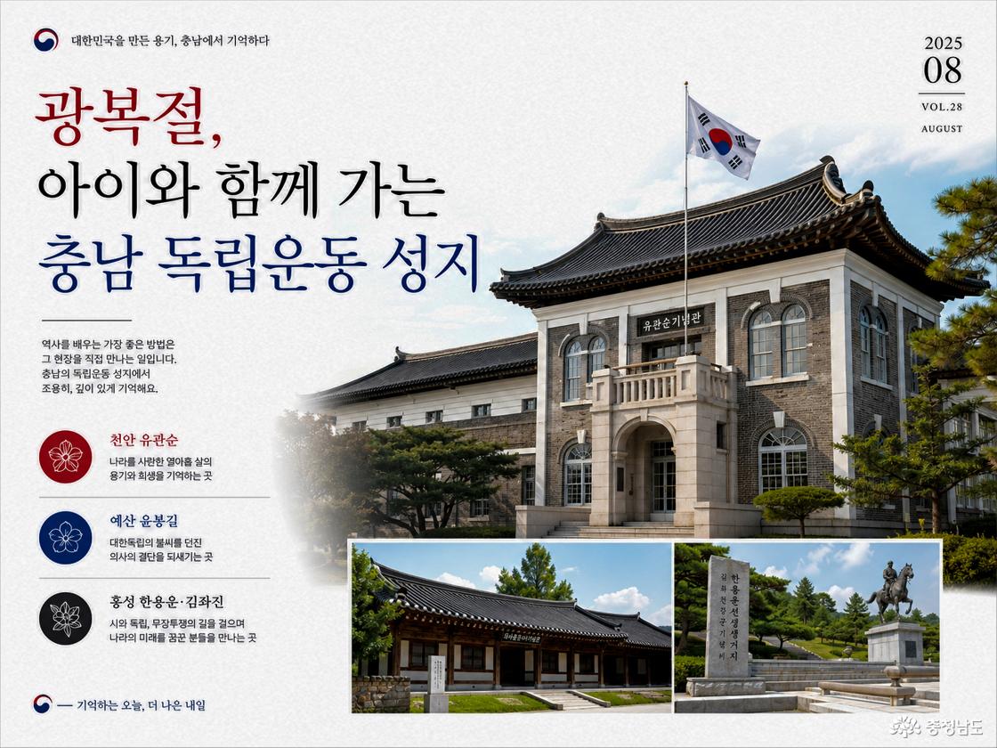 충남 독립운동 성지 포스터