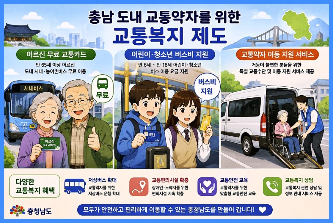 충남 교통 복지 지원