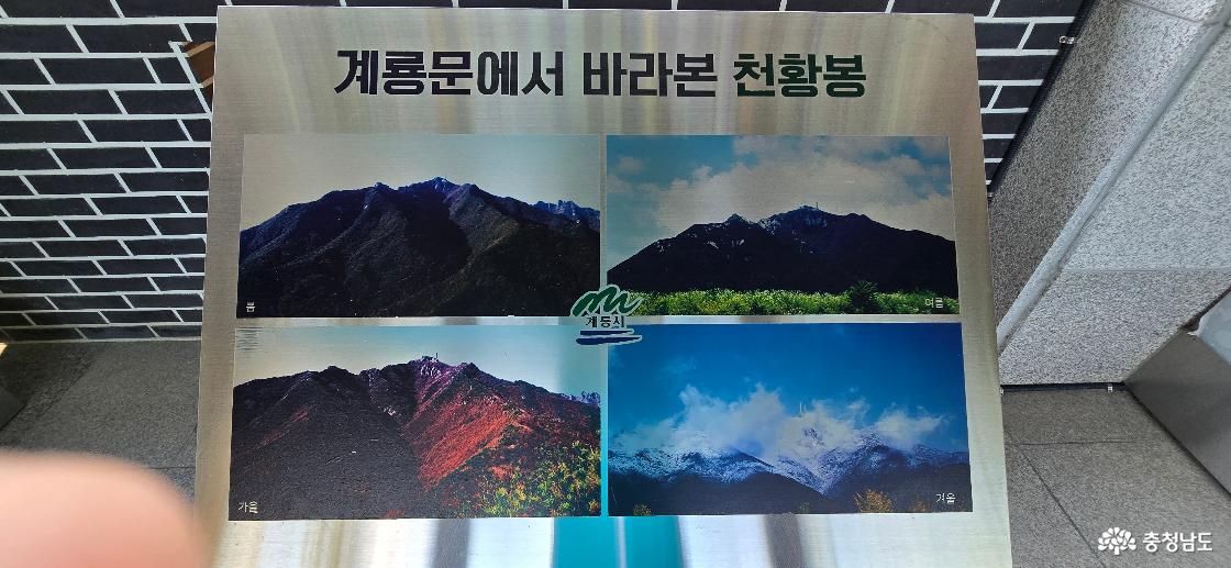 계룡산의 사계절 사진