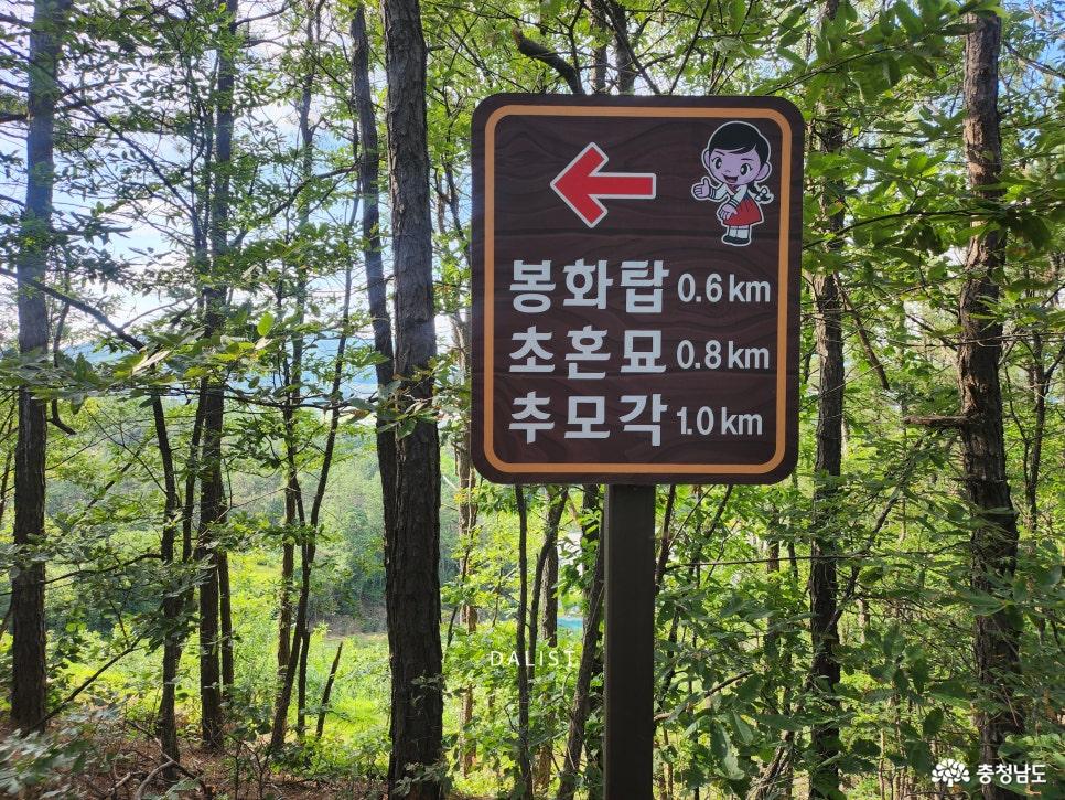매봉산 등산길 이정표2