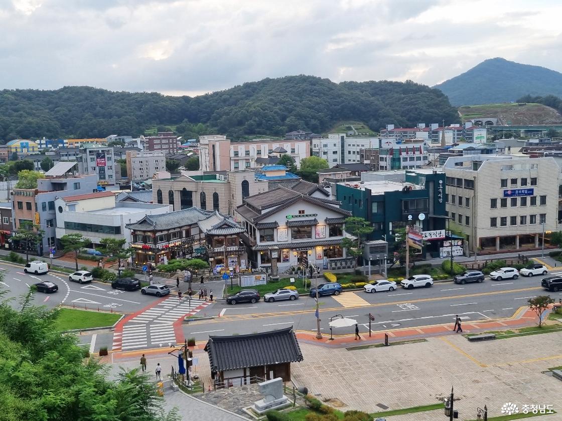 공산성 금서루에서 내려다본 전망