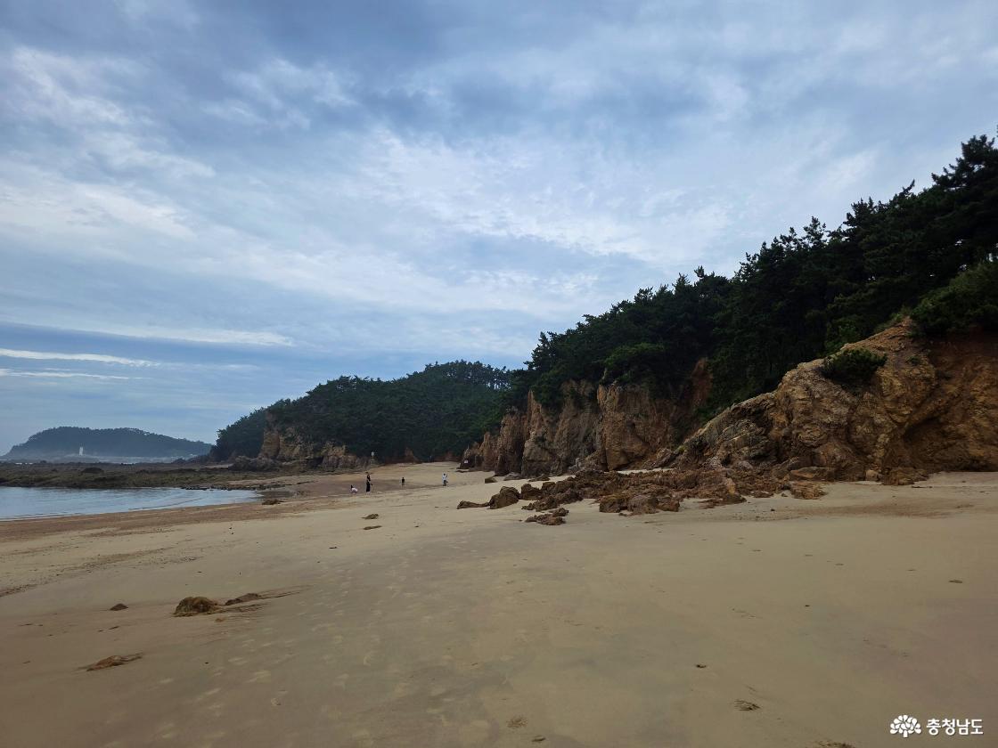 간조 시간에 맞춰 다시 찾은 파도리 해변은 전날보다 해식 동굴로 향하는 바위 구간 길이 훨씬 넓게 드러나 있었다.