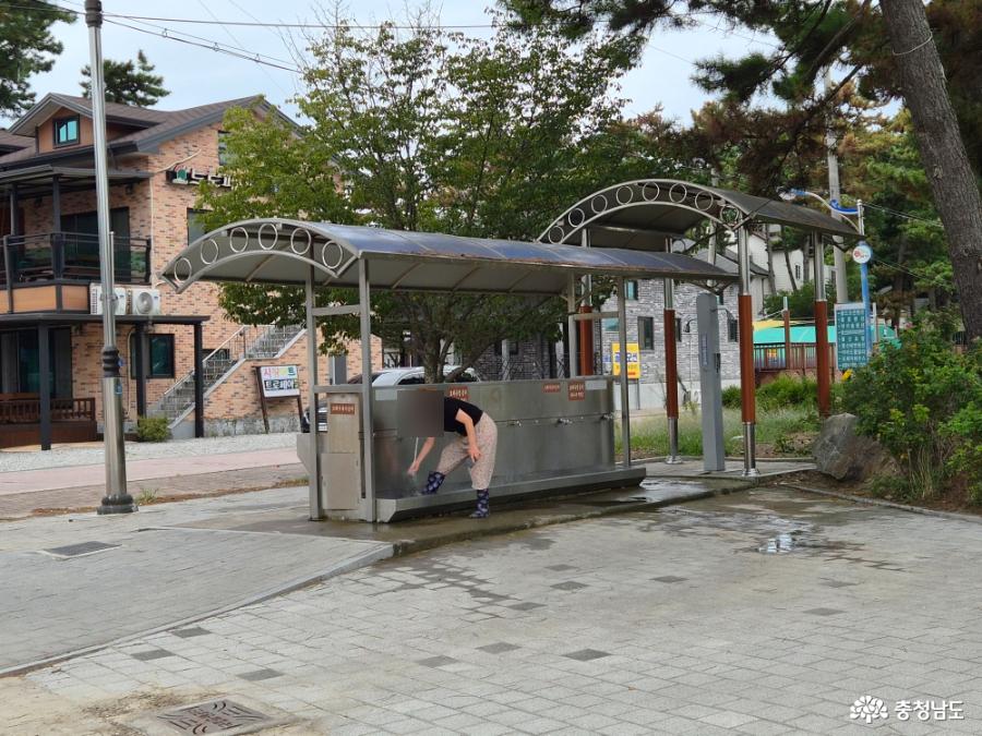 몽산포해수욕장 세족장