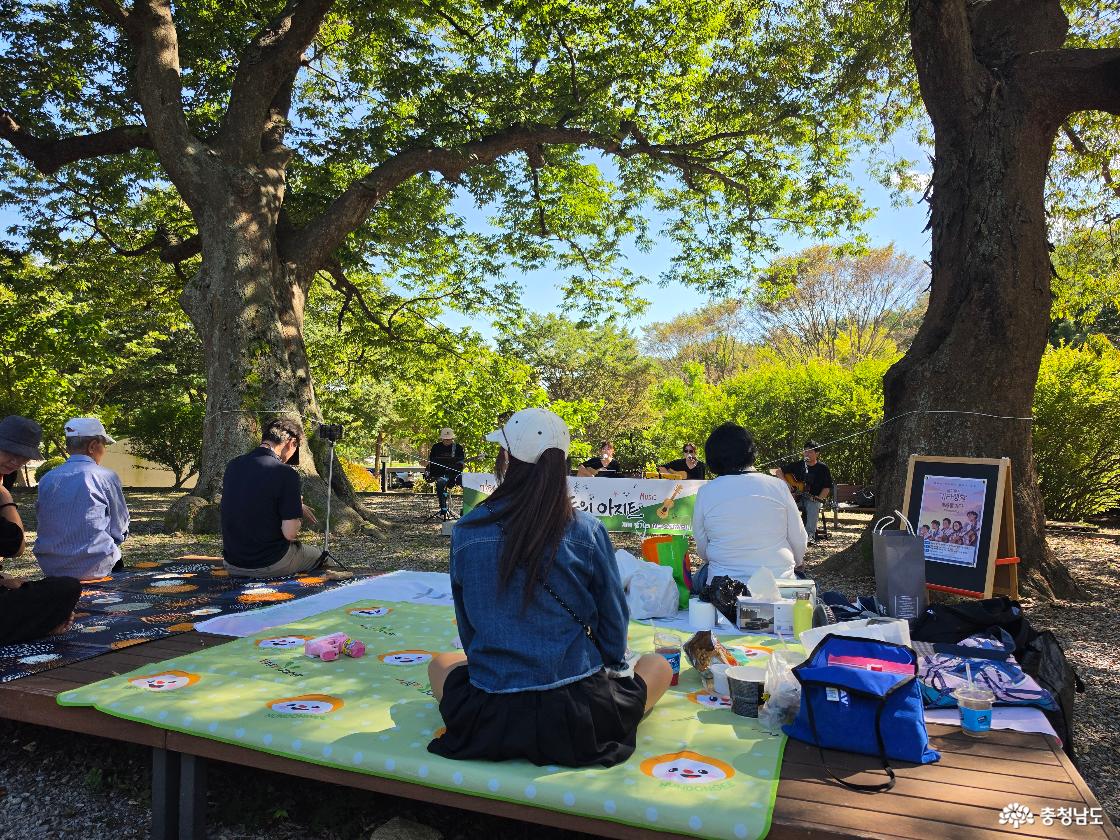 통기타 선율이 흐르는 낭만 피크닉, 계룡 랜드마크 '괴목정'을 가다