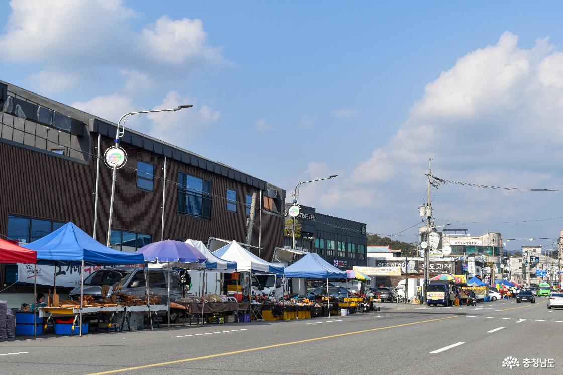 아우내 장터 도로 풍경
