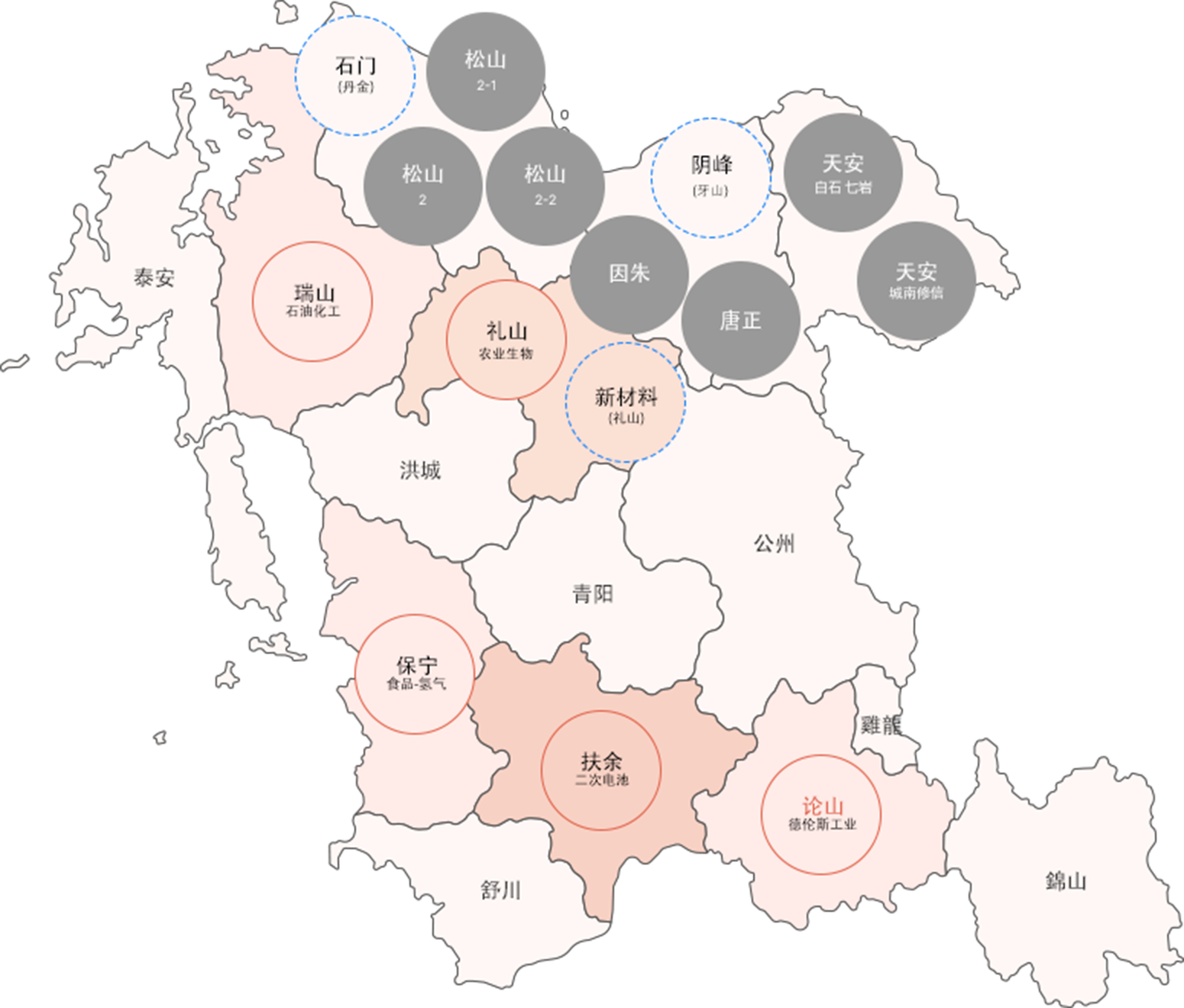 忠清南道产业地图