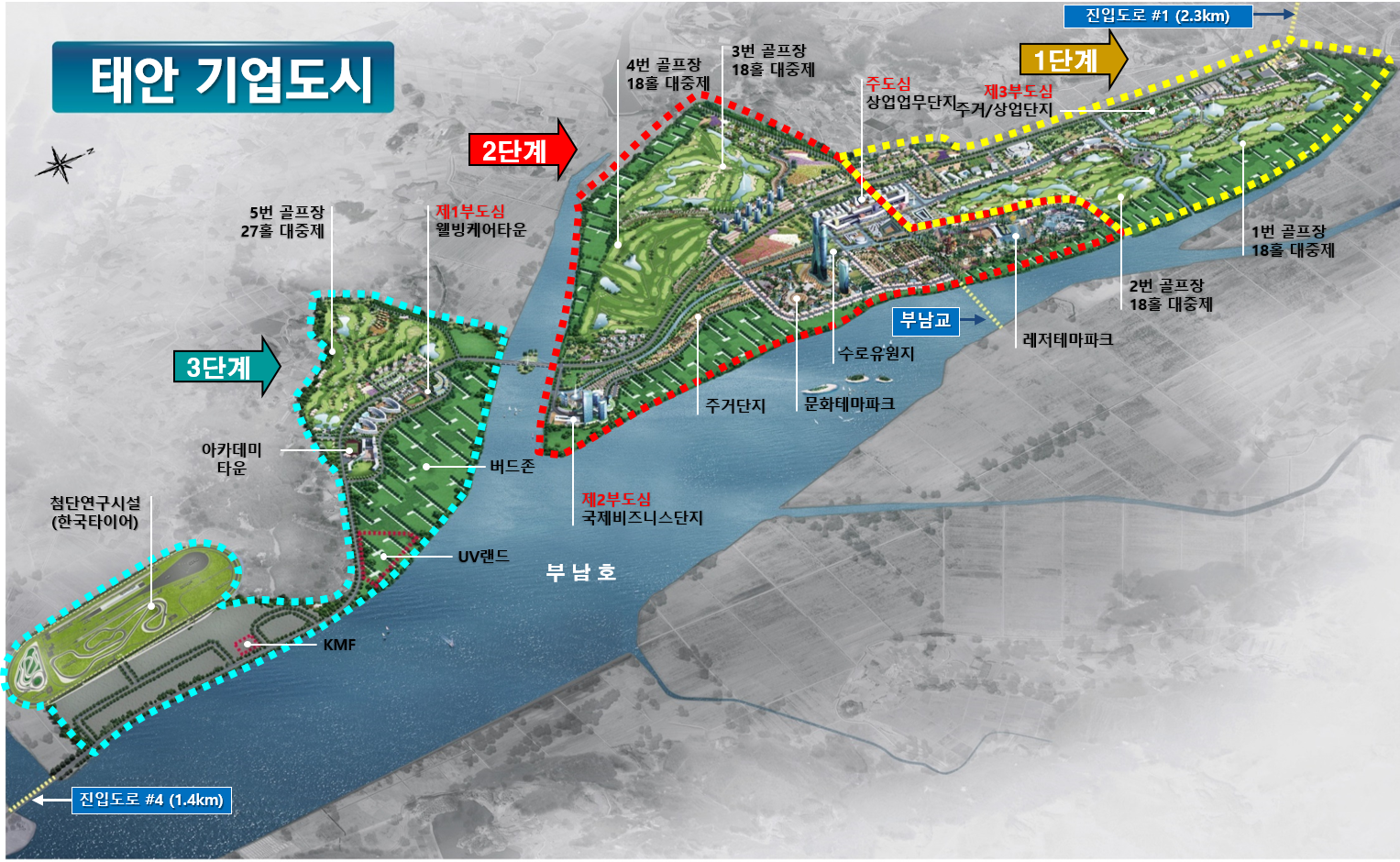 태안관광레저기업도시 조감도 + 설명
